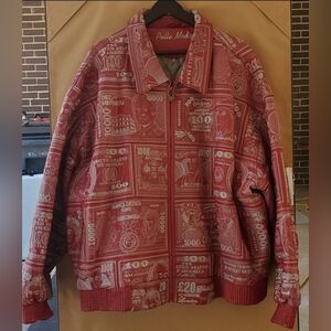 PELLE MODA EMBROIDERED LEATHER JACKET